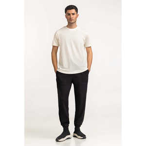 T-shirts basiques 100 % coton, jersey compressé, design uni, 240 grammes, coupe ample, impression sérigraphique, style coréen, modèle MN-TS-SS25-001 - Product Image 2