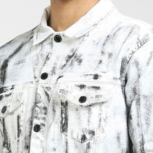 2025 hommes élégant Jean veste tenue décontracté OEM vente en gros de haute qualité hommes coton jean veste à vendre - Product Image 2