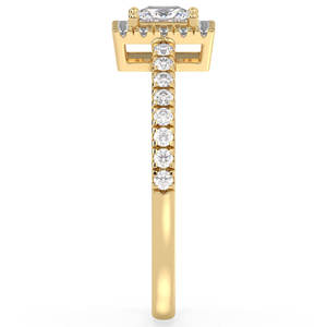 REYES Bagues de fiançailles en moissanite 0.74 carats certifiées GRA en argent sterling 925 pour femmes - Product Image 5