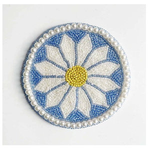 High Quality Handmade Glass <b>Beaded</b> <b>Coaster</b> Glass <b>Beaded</b> <b>Coasters</b> for Drinks <b>Coasters</b> for Dinning & Coffee Table Decor - Product Image 2