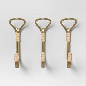 Ganchos de pared de hierro de calidad artesanal con acabado rústico para la organización del uso diario en todas las habitaciones del hogar u oficina - Product Image 2