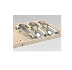 Juego de Cubiertos de cuchillo de mantequilla de acero inoxidable de 5 piezas en acero inoxidable con elegante juego de cubiertos con mango de hueso Cubiertos Vintage - Product Image 6