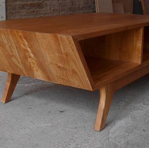 Meubles de table basse en bois de teck moderne - Product Image 4