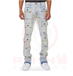 Pantalon en cuir léger et durable pour hommes de vente chaude coupe ajustée pour vêtements décontractés et activités de plein air tissu en toile de taille moyenne - Product Image 2