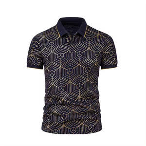 Camiseta Polo de Algodón 100% para Hombre, Estilo Holgado, Estampada, Sostenible, Nueva Llegada, Tendencia - Product Image 5