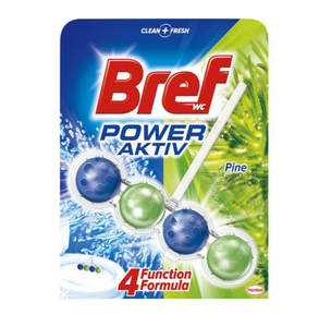 Limpiador de inodoro Bref Power Aktiv de 50g en pino y aroma a océano, bloque de llanta efectivo disponible a precio barato, pedido al por mayor - Product Image 1