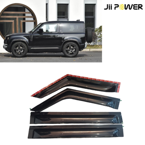 Pare-soleil en acrylique, protection contre la pluie, Land Rover <span class=keywords><strong>Defender</strong></span> 2020+, 90 110 2/4 portes, transparent noir, fenêtre de voiture, installation facile - Product Image 3
