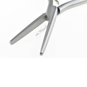 Alicate Profesional de Acero Inoxidable para Extensiones de Cabello, Boca Plana, 7 Pulgadas - Product Image 2