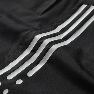 กางเกงกีฬาวิ่งกลางแจ้งลำลองระบายอากาศดีเอวกลางผ้าไหมเรืองแสงมีกระเป๋าโพลีเอสเตอร์สีทึบมีซิปกางเกงขาสั้นแฟชั่น - Product Image 5