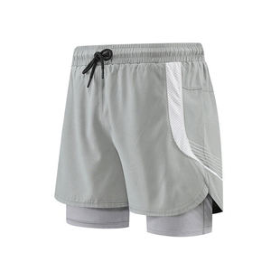 Streetwear décontracté pour hommes, short de bain en toile et velours côtelé à motif uni, élastique personnalisé avec sublimation, coupe ample - Product Image 2