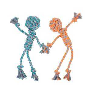 Jouet pour chien en coton tressé résistant aux morsures, de haute qualité, durable, pour nettoyer les dents, pour les molaires, avec soulagement de l'anxiété - Product Image 5