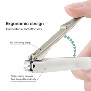 Coupe-ongles en acier inoxydable de haute qualité avec lime à ongles, outil professionnel de manucure et pédicure - Product Image 5