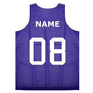 Ensembles de maillots de basketball respirants et réversibles en maille de haute qualité, imprimés par transfert thermique, 160g, pour hommes, vente en gros, dernier style - Product Image 3