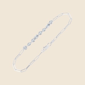Pulsera de Diamantes Semirredondos Tallados con Diamantes Redondos Cultivados en Laboratorio F+-VS de 1.39 Quilates en Oro Sólido de 14K, Producto Más Vendido - Product Image 2