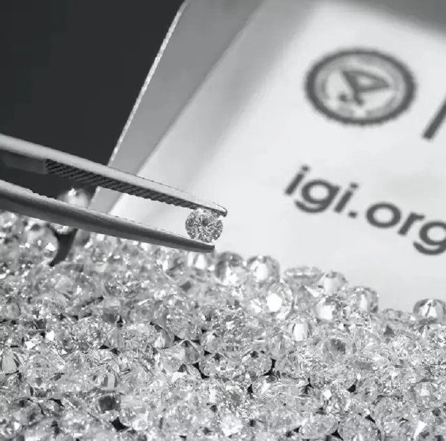 인도 제조 업체 합성 라운드 브릴리언트 Igi 0.8-4.4MM 데프 VVS Cvd 화이트 느슨한 다이아몬드 Hpt 랩 성장 다이아몬드 보석