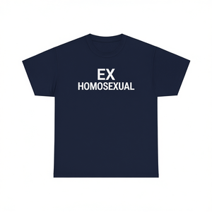 Camiseta Ex-Homosexual de Manga Corta Unisex con Cuello Redondo, Impresión en Serigrafía, Divertida, con Meme, Regalo Broma para Adultos - Product Image 2