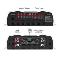Taramps DS 800x4 1 veya 2 ohm 800 watt RMS 4 kanal 200x4 RMS dijital Crossover HPF LPF sabit bridgebridgearaba ses anfisi