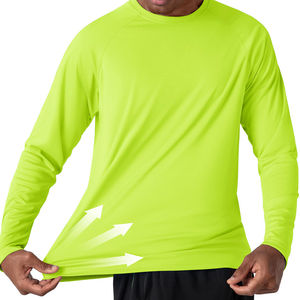 Haute qualité pour la protection de la peau pour les vêtements de plein air Rash Guard T-shirt manches longues col rond coupe ajustée Rash Guard personnalisé pour hommes - Product Image 2