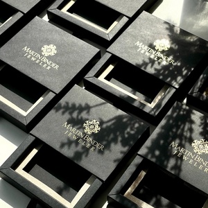 Coffret Cadeau Luxe Noir avec Logo Doré pour Photos, Certificats, Cartes Cadeaux Stylistes, Boutiques de Vêtements - Lot de 50 - Product Image 3