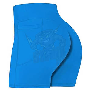 Vente en gros de joggings taille haute pour femme en polyester pour la course à pied pour femme Short d'entraînement taille haute Spandex Yoga Short de motard pour femme - Product Image 3