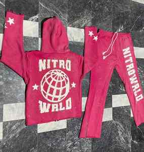 Trajes Deportivos de Invierno para Hombre, de Primera Calidad, Más Vendidos, Casuales, Ecológicos, Ligeros, de 300 g, 100 % Algodón, Color Sólido, Transpirables - Product Image 4