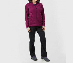 Chaqueta polar con capucha para mujer, talla XL, ligera, de invierno, estilo universitario, transpirable, con botones frontales y estampado, venta al por mayor - Product Image 3