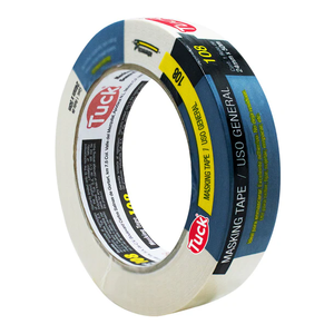 Ruban adhésif de masquage Tuck 18 mm x 50 m, ruban adhésif en papier à usage général avec adhésif en caoutchouc, simple face, sensible à la pression, pour Sur - Product Image 1