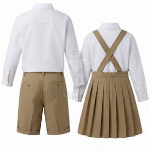Collection de vêtements scolaires fabriqués en usine pour garçons et filles, en tissu mélangé polyester et avec choix de tailles. - Product Image 2