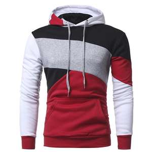 Sweats à capuche pour hommes, streetwear printemps, uni, poche, tissu jersey en mélange de polyester et de coton 180GSM, logo personnalisé, faible MOQ, livraison rapide, usine OEM - Product Image 1