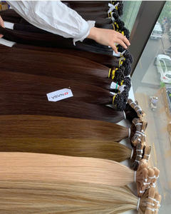 Extensiones de Cabello Humano Vietnamita Virgen de 28 Pulgadas y 100 Gramos, de Alta Calidad, Super Double Drawn, con Cinta Adhesiva - Product Image 2