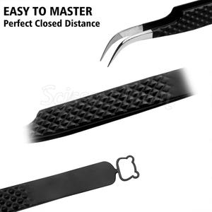 Pince à cils de précision avec logo personnalisé Design léger pour extensions de cils - Product Image 4