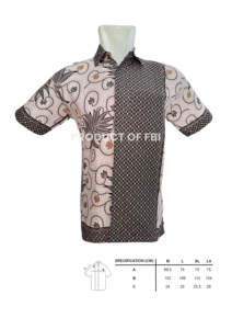 เสื้อเชิ้ตพรีเมียมคุณภาพส่งออก ผ้าบาติกอินโดนีเซีย ผ้าฝ้าย 100% เสื้อเชิ้ตสำหรับวันหยุด เสื้อยืดบาติกอินโดนีเซียสำหรับผู้ชาย แขนสั้น - Product Image 2