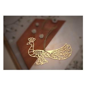 Marques de livre en forme d'oiseau de concepteur de plumes d'oiseaux de luxe en laiton fabriquées à la main - Product Image 4