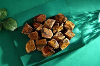KALA CULTURE Tigerauge Rohkristalle in Großpackung, Natürliche Raue Stücke, Handgefertigte Pyramiden zur Heimdekoration