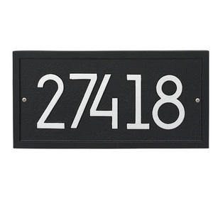 Custom Logo Address Plaque Black Granite <b>Door</b> <b>Number</b> Plates Custom House <b>Numbers</b> Signs Home Address Plaques <b>for</b> House - Product Image 2