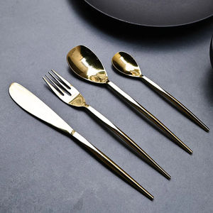 Ensemble de couverts en acier inoxydable royal ensemble de couverts en argent de luxe dîner déjeuner cuillères fourchette couteau ensemble de couverts en acier inoxydable - Product Image 2