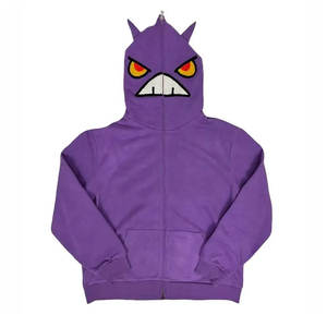 เสื้อฮู้ดผ้าฟลีซปักลายขนาดใหญ่ทำจากผ้าฝ้าย100% สำหรับผู้ชายและผู้หญิงสินค้าพรีเมียม - Product Image 6