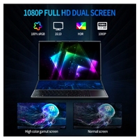 Ordinateur portable à double écran TUHUI Intel Core I9 16 pouces Ordinateurs portables de jeu 14 pouces Écran tactile 16 Go de RAM 512 Go de SSD Ordinateur portable Win 11