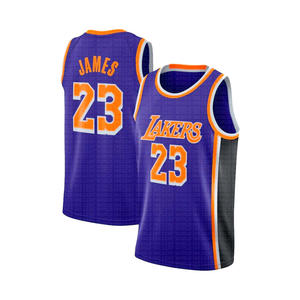 เสื้อบาสเก็ตบอลสีฟ้าสำหรับผู้ชายเสื้อบาสเก็ตบอลพิมพ์ลายซับลิเมชันแบบเรียบใส่กลับด้านได้ - Product Image 4