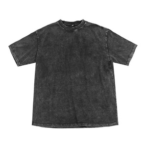 Camiseta de algodón 100% antiarrugas definitiva, suave, cómoda, alta de calle, nuevo lavado de algodón, manga corta, ajuste holgado, patrón estampado - Product Image 3