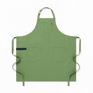 Delantal de Carpintería con Correa de Cuero para Hombre y Mujer, Delantal de Lona de Algodón Resistente al Agua sin Mangas para Chef, Barbacoa y Asado - Product Image 3
