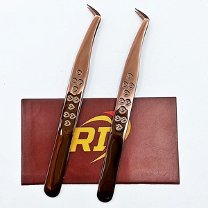 Private Label Professional Eco-Friendly Stainless Steel Anti-Static Durable Precision Smooth Lash <b>Tweezers</b> Customized <b>Manicure</b> - Product Image 4