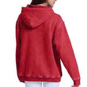 Vente en gros de sweats à capuche unisexes de haute qualité 100% coton sweat-shirt oversize basiques sweat à capuche en coton mélangé motif imprimé - Product Image 5