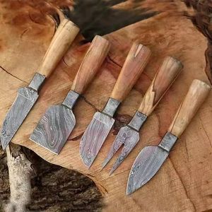 Juego de queso con asas planas de madera clásicas de última apariencia, grado alimenticio para Hotel, hogar, restaurante, uso en la cocina, juego de queso de la mejor calidad - Product Image 2