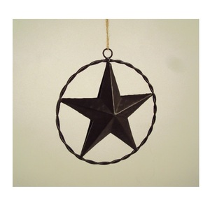 Black Metal <b>Hanging</b> <b>Star</b> With Ring Ornaments For Home Christmas X Mas Tree Decorative <b>Hanging</b> Ornaments - Product Image 1