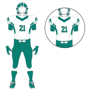 Equipo deportivo Entrenamiento Logotipo personalizado Nombre Número Ropa al aire libre Uniforme Conjunto Fútbol americano Tops Fútbol americano Jersey - Product Image 4