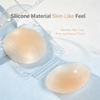 Cubrepezones de Silicona Invisibles, Impermeables y Personalizables, Almohadillas Adhesivas Reutilizables para el Pecho, sin Tirantes, para Mujer