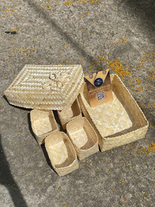 Panier en rotin de bambou de haute qualité et en vrac compétitif durable stocké auprès du fabricant vietnamien personnalisable - Product Image 6