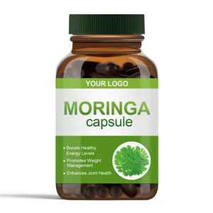 OEM/ODM Extrait de feuilles de Moringa 100% biologique Capsules végétaliennes 500mg Complément alimentaire à base de plantes naturel pour l'énergie et l'immunité pour hommes et femmes - Product Image 2