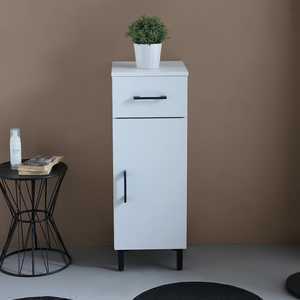 White and Black Ravenna Bathroom <b>Set</b> with Reversible Door and <b>Drawer</b> Premium Base Unit Accessory Export - Product Image 2